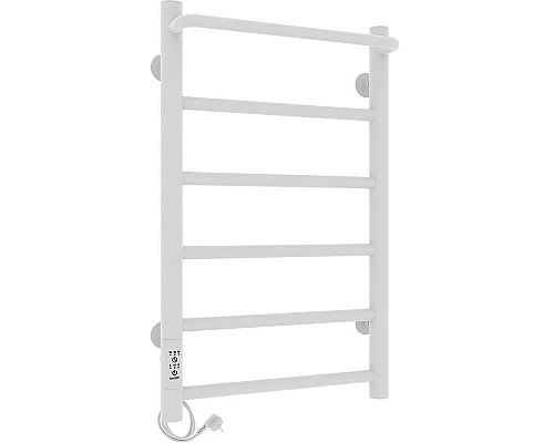 Купить Электрический полотенцесушитель Laris Прайм ЧК П6 400x600 L 75201059 Белый муар в магазине сантехники Santeh-Crystal.ru