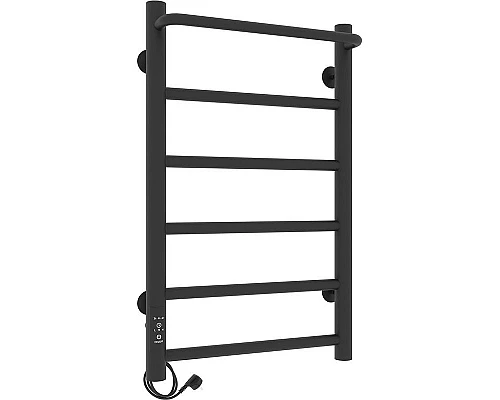 Приобрести Электрический полотенцесушитель Laris Прайм ЧКЧ П6 400x600 L 73207592 Черный муар в магазине сантехники Santeh-Crystal.ru