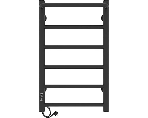 Приобрести Электрический полотенцесушитель Laris Прайм ЧКЧ П6 400x600 L 73207592 Черный муар в магазине сантехники Santeh-Crystal.ru
