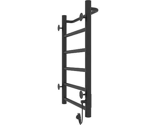 Приобрести Электрический полотенцесушитель Laris Прайм ЧКЧ П6 400x600 L 73207592 Черный муар в магазине сантехники Santeh-Crystal.ru