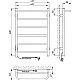 Приобрести Электрический полотенцесушитель Laris Прайм ЧКЧ П6 400x600 L 73207592 Черный муар в магазине сантехники Santeh-Crystal.ru