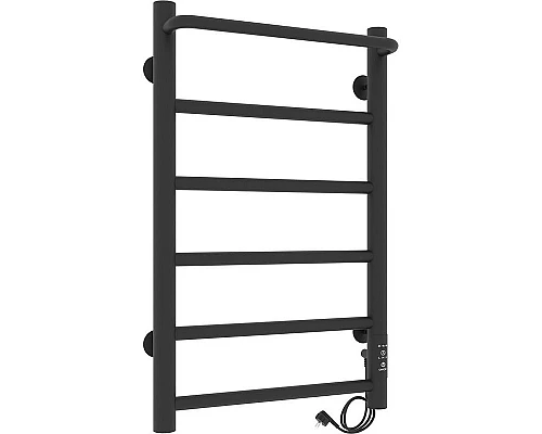 Приобрести Электрический полотенцесушитель Laris Прайм ЧКЧ П6 400x600 R 73207593 Черный муар в магазине сантехники Santeh-Crystal.ru