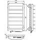Купить Электрический полотенцесушитель Laris Виктория П7 400x700 R 73207639 Хром в магазине сантехники Santeh-Crystal.ru