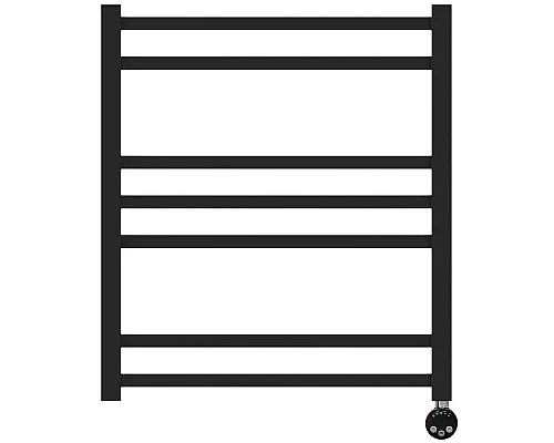 Приобрести Электрический полотенцесушитель Lemark Atlantiss 50х60 LM32607REBL Черный в магазине сантехники Santeh-Crystal.ru