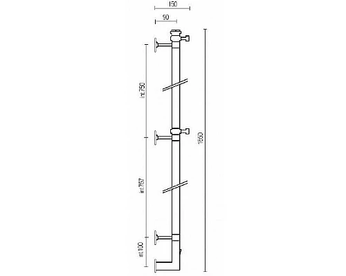 Заказать Электрический полотенцесушитель Margaroli Arcobaleno 616GOB-1650 Золото в магазине сантехники Santeh-Crystal.ru