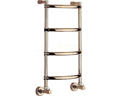 Купить Водяной полотенцесушитель Margaroli Luna 432-4 4323704OBN Бронза в магазине сантехники Santeh-Crystal.ru