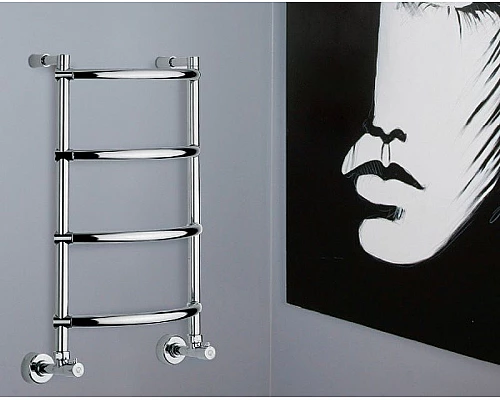 Приобрести Водяной полотенцесушитель Margaroli Luna 432-4 4323704CRN Хром в магазине сантехники Santeh-Crystal.ru