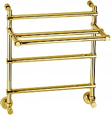 Водяной полотенцесушитель Margaroli Sole 455-3 4554703GOP c полкой Золото