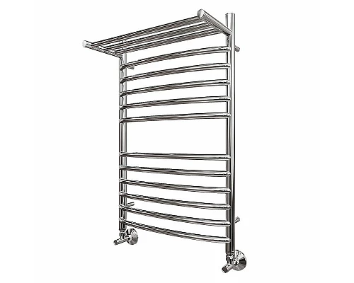 Заказать Водяной полотенцесушитель Point Альфа PN05158SP П11 500x800 с полкой Хром в магазине сантехники Santeh-Crystal.ru