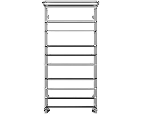 Приобрести Водяной полотенцесушитель Terminus Арктур П10 500х1031 4620768886584 с полкой Хром в магазине сантехники Santeh-Crystal.ru