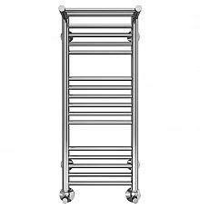 Водяной полотенцесушитель Terminus Аврора П16 300x780 4660059582344 с полкой Хром