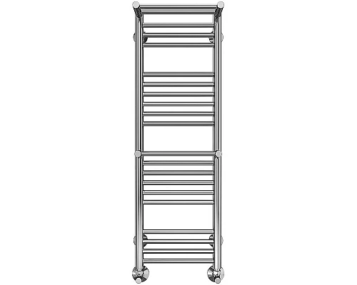 Заказать Водяной полотенцесушитель Terminus Аврора П20 300x1010 4660059582146 с полкой Хром в магазине сантехники Santeh-Crystal.ru