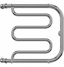 Водяной полотенцесушитель Terminus Фокстрот 600x400 4620768881312 с полкой Хром