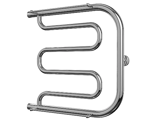 Купить Водяной полотенцесушитель Terminus Фокстрот 600x500 4620768881336 с полкой Хром в магазине сантехники Santeh-Crystal.ru