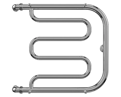 Приобрести Водяной полотенцесушитель Terminus Фокстрот 600x700 4620768881343 с полкой Хром в магазине сантехники Santeh-Crystal.ru