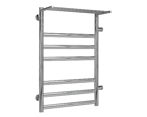 Купить Водяной полотенцесушитель Terminus Хендрикс П7 500x796 4620768888823 с полкой Хром в магазине сантехники Santeh-Crystal.ru