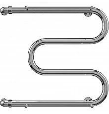 Водяной полотенцесушитель Terminus М-образный 600x700 4620768880568 с полкой Хром