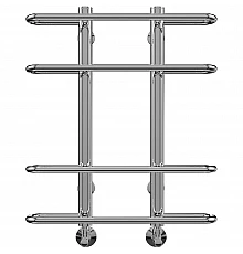 Водяной полотенцесушитель Terminus Сахара П4 500x596 4670030723178 Хром