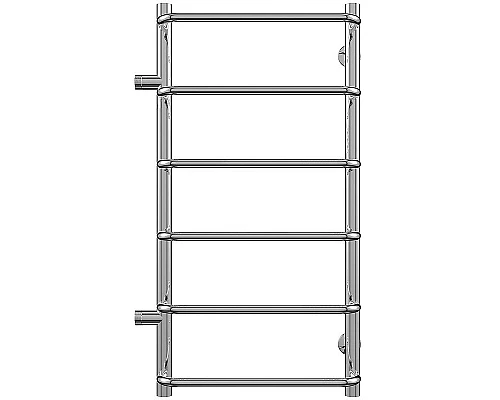 Заказать Водяной полотенцесушитель Terminus Стандарт П6 400x796 4670030725318 Хром с боковым подключением в магазине сантехники Santeh-Crystal.ru