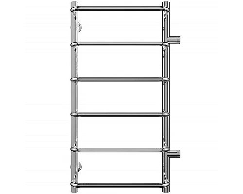 Заказать Водяной полотенцесушитель Terminus Стандарт П6 400x796 4670030725318 Хром с боковым подключением в магазине сантехники Santeh-Crystal.ru