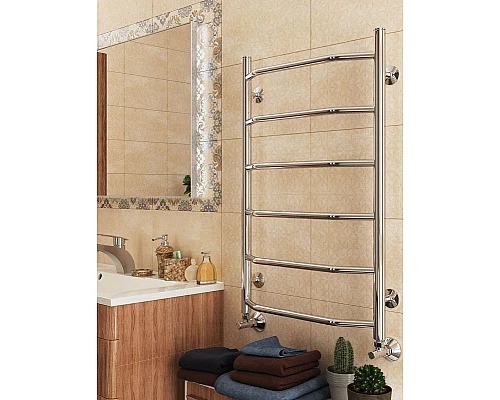 Приобрести Водяной полотенцесушитель Terminus Виктория П6 600x796 4670030725141 Хром в магазине сантехники Santeh-Crystal.ru