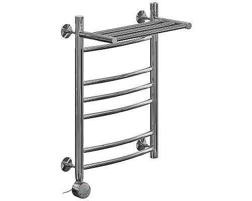 Приобрести Электрический полотенцесушитель Ника Arc ЛД (Г2) ВП 60/40 с полкой Хром в магазине сантехники Santeh-Crystal.ru