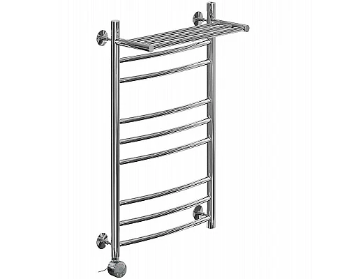 Заказать Электрический полотенцесушитель Ника Arc ЛД (Г2) ВП 80/40 с полкой Хром в магазине сантехники Santeh-Crystal.ru