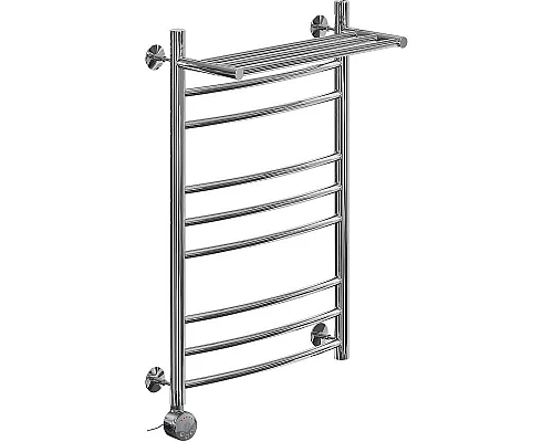 Приобрести Электрический полотенцесушитель Ника Arc ЛД (Г2) ВП 80/50 с полкой Хром в магазине сантехники Santeh-Crystal.ru