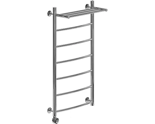 Приобрести Электрический полотенцесушитель Ника Arc ЛД ВП 100/50 с полкой Хром в магазине сантехники Santeh-Crystal.ru