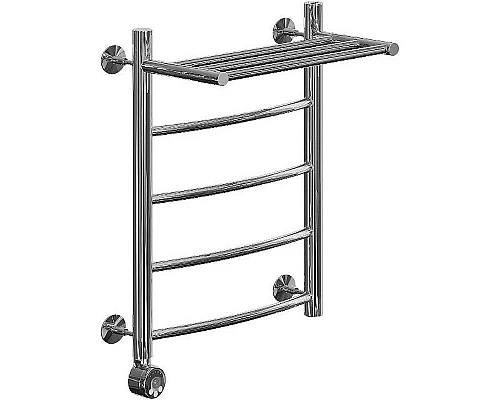 Купить Электрический полотенцесушитель Ника Arc ЛД ВП 60/60 с полкой Хром в магазине сантехники Santeh-Crystal.ru