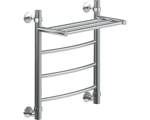 Заказать Водяной полотенцесушитель Ника Arc ЛД ВП 50/50 с полкой Хром в магазине сантехники Santeh-Crystal.ru