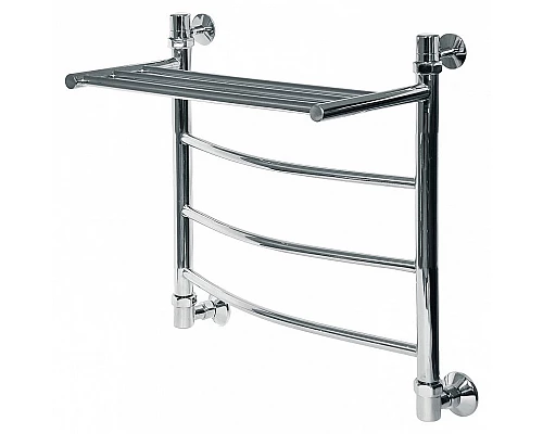 Заказать Водяной полотенцесушитель Ника Arc ЛД ВП 50/50 с полкой Хром в магазине сантехники Santeh-Crystal.ru