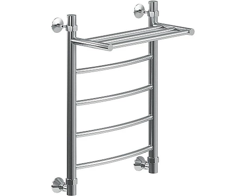 Купить Водяной полотенцесушитель Ника Arc ЛД ВП 60/50 с полкой Хром в магазине сантехники Santeh-Crystal.ru