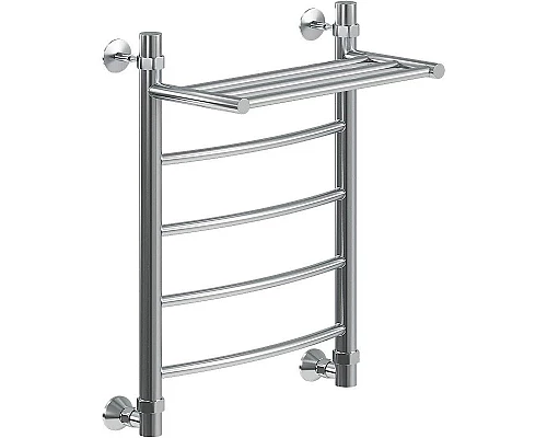 Купить Водяной полотенцесушитель Ника Arc ЛД ВП 60/60 с полкой Хром в магазине сантехники Santeh-Crystal.ru