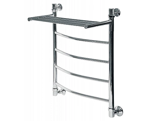 Купить Водяной полотенцесушитель Ника Arc ЛД ВП 60/60 с полкой Хром в магазине сантехники Santeh-Crystal.ru