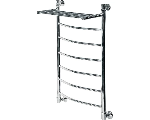 Купить Водяной полотенцесушитель Ника Arc ЛД ВП 100/40 с полкой Хром в магазине сантехники Santeh-Crystal.ru