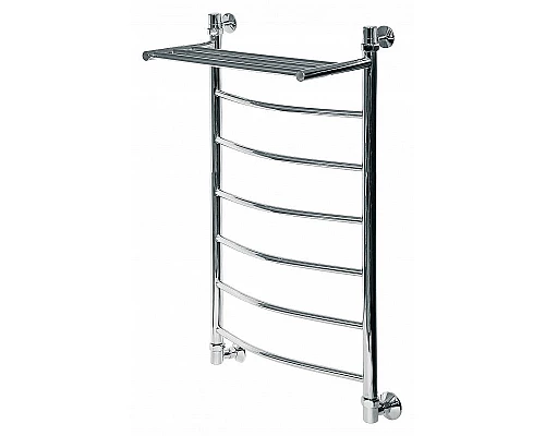 Купить Водяной полотенцесушитель Ника Arc ЛД ВП 100/60 с полкой Хром в магазине сантехники Santeh-Crystal.ru