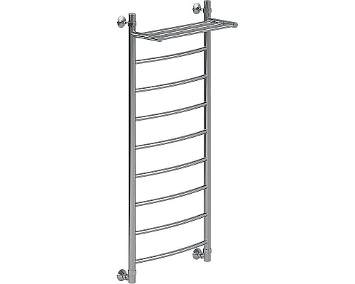 Заказать Водяной полотенцесушитель Ника Arc ЛД ВП 120/40 с полкой Хром в магазине сантехники Santeh-Crystal.ru