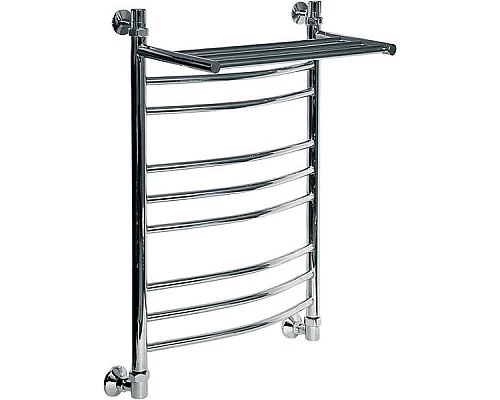 Приобрести Водяной полотенцесушитель Ника Arc ЛД/ВП (г2) 80x40 с полкой Хром в магазине сантехники Santeh-Crystal.ru