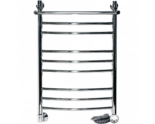 Купить Электрический полотенцесушитель Ника Arc ЛД/ВП (г2) Эл. 80x50 с полкой Хром в магазине сантехники Santeh-Crystal.ru