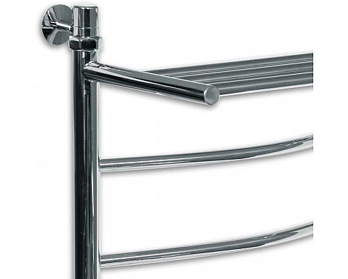 Заказать Электрический полотенцесушитель Ника Arc ЛД/ВП Эл. 120x50 с полкой Хром в магазине сантехники Santeh-Crystal.ru
