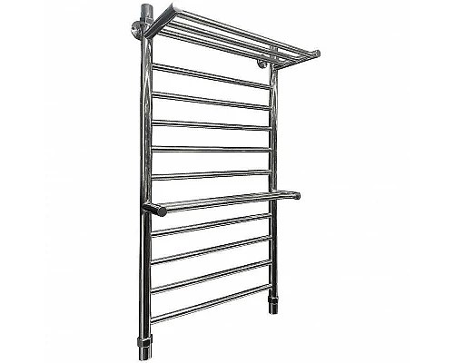 Купить Водяной полотенцесушитель Ника Classic ЛП (Г) ВП 100/50 (2-ВП) с полкой Хром в магазине сантехники Santeh-Crystal.ru