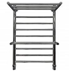 Водяной полотенцесушитель Ника Classic ЛП (Г) ВП 80/50 (2-ВП) с полкой Хром