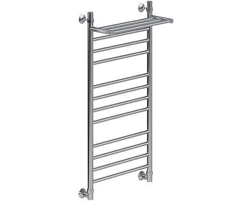 Заказать Водяной полотенцесушитель Ника Classic ЛП (Г2) ВП 100/60 с полкой Хром в магазине сантехники Santeh-Crystal.ru