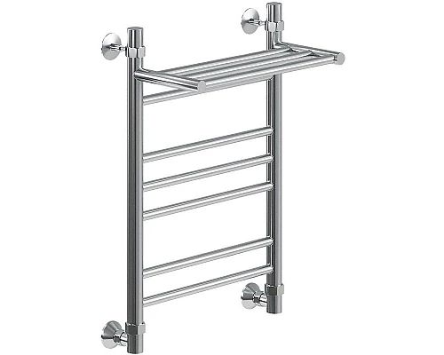 Купить Водяной полотенцесушитель Ника Classic ЛП (Г2) ВП 60/40 с полкой Хром в магазине сантехники Santeh-Crystal.ru