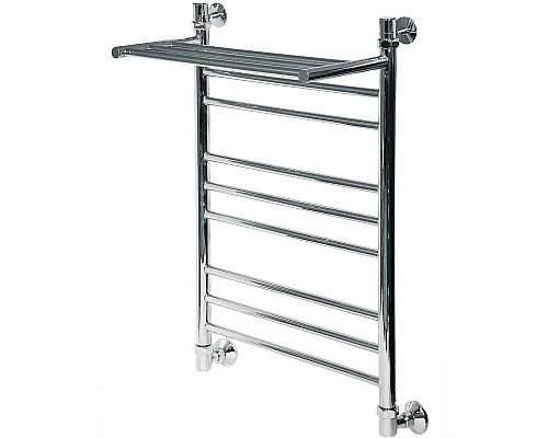 Заказать Водяной полотенцесушитель Ника Classic ЛП (Г2) ВП 80/50 с полкой Хром в магазине сантехники Santeh-Crystal.ru