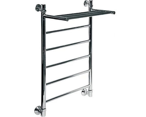 Купить Водяной полотенцесушитель Ника Classic ЛП/ВП 80x40 с полкой Хром в магазине сантехники Santeh-Crystal.ru
