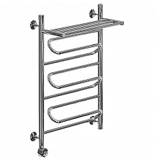 Электрический полотенцесушитель Ника Curve ЛZ ВП 80/50 с полкой Хром