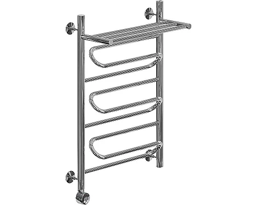 Заказать Электрический полотенцесушитель Ника Curve ЛZ ВП 80/50 с полкой Хром в магазине сантехники Santeh-Crystal.ru