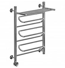 Электрический полотенцесушитель Ника Curve ЛZ ВП 80/60 с полкой Хром